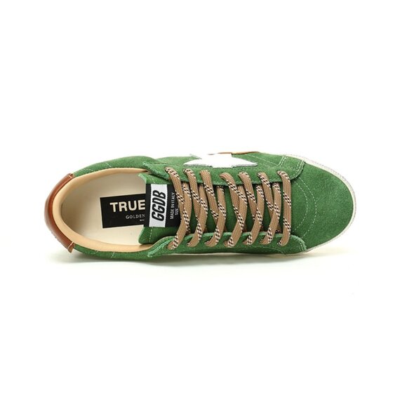 Green & Brown & White Mens Sneaker By Golden Goose - Picture 4 of 8